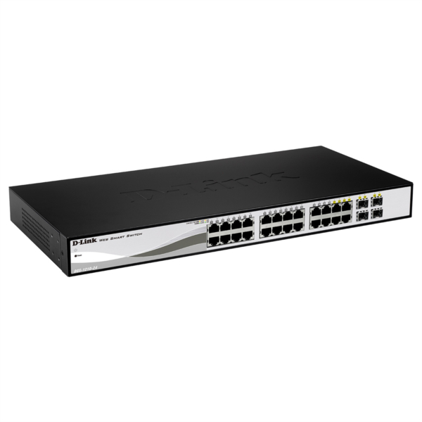 D Link DGS 1210 24P Switch Smart 24 X 10 100 1000 PoE Necdis De